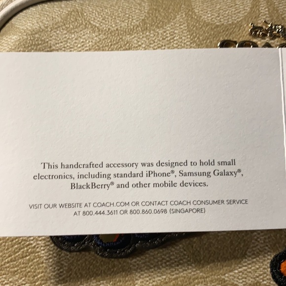 Coach Bunny & Stars Varsity Patch Crossbody Pouch - Picture 17 of 17